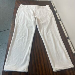 Joe Boxer  White Women's Cropped Stretch Pants Size L